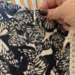 🦋 Tyler Boe Wpmens Butterfly Print Silk Ruffle Midi Dress Wedding Guest Boho Black Size 6 Photo 10