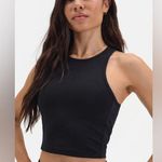 Mate the Label  Organic Stretch High Neck Tank in Jet Black, Size Small Photo 3