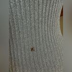 Adrianna Papell Evening Silver Beaded Tank Top, Size Medium Photo 1