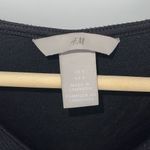 H&M  Women's 3/4 Sleeve Sparkle Shine Metallic Shirt Blouse Black Size‎ Small Photo 3