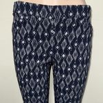 Briggs New York Briggs woman stretchy leggings blue & white size 12 Petite Photo 1