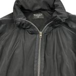 Athleta Hooded Rain Jacket Women M Black Drawstring Packable Everyday Travel EUC Photo 5