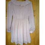 ZARA  Ruffle Blush Pink Sheer Blouse | Romantic Boho Top XS Photo 3