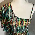 Sequin Hearts Colorful One-Shoulder Mini Dress Photo 6
