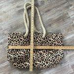 OdyseaCo Animal Leopard Print Magnetic Snap Rope Waterproof Tote Beach Large Bag Photo 8