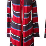 Esprit Y2K  long maxi hoodie in multi-color with button front Photo 0