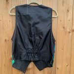 Vintage Vest Shirt DonnKenny Classics Women's Size Medium Floral Blue Black‎ Photo 3