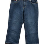 Tommy Hilfiger Women's Y2K Jeans Cropped Cuffed Dark Wash Denim Pants Size 6 Photo 0