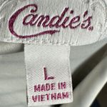 Candie's Candie’s Halter Neck Striped Fit & Flare Cross Back Dress Size Large Photo 3