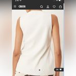 ASOS DESIGN knit SMALL structured asymmetric 5-button front vest cardigan sweate Photo 7