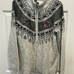 Northern Reflections  Sweater Embroidered Cardinals Full Zip‎ Size XL Metallic Photo 0