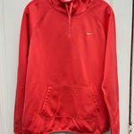 Nike Dri Fit salmon peach athletic hooded sweatshirt hoodie women's large Photo 0