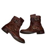 Paul Green  Emerson Brown Leather Moto Boots Women’s UK size 6 US size 8.5 Photo 3