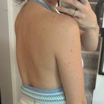 Blue Mint And White Crochet Crop Top Multiple Photo 1