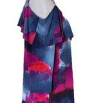 Clara Sun Woo Cold Shoulder Watercolor Top | Pink/Blue | Small Photo 2