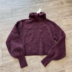 Topshop Deep Burgundy Turtleneck Sweater Photo 3