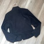 Vintage Suede AGB Byer California Full Zip Jacket Black (10 petite) minimalist Size 10P Photo 3