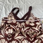 Halogen Brown and Cream Floral Maxi Dress NWOT Photo 3