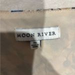 Moon River  Blue and Cream Floral Long Sleeve Dress size medium Photo 2