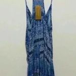 ⭐️ New with tags timing Francesca’s blue printed spaghetti strap romper Size M Photo 4