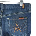 7 For All Mankind Women’s “A” Pocket Flare Dark Wash Jeans Size 30 Photo 5