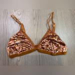 LOUISE MISHA Collection Camel Svetlana Velvet Bra Size L‎ Brown Size L Photo 1