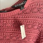 Chic Knit Short Sleeve Top Pink Size L Photo 1