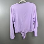 SKIMS  4x Long Sleeve Lavender Purple Bodysuit EUC Photo 4