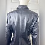 Apostrophe  Black Business Soft Leather Women's Casual Blazer Size 14P Photo 8