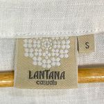 Lantana White Linen Top Lagenlook Studded V Photo 6