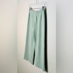 St. John Sport Pastel Mint Green Wool Wide-Leg Knit Pants Size S Photo 5