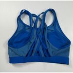 Fabletics  Sports Bra Criss Cross Back Support Athletic Workout Gym‎ Blue Size S Photo 3