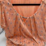 Sara Michelle Coral Patterned Blouse Orange Size 2X Photo 1