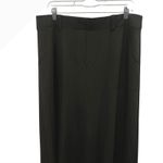 Max Studio  Olive Green Maxi Skirt Size XL Pull On Elastic Waist Pockets Stretch Photo 1