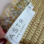 ASTR The Label Yellow Multi Floral Off The Shoulder Two Tier Mini Dress XS Photo 10