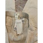 NWT H&M Linen Blend Cropped Wide Leg Pants Cream Beige Women Small White Spring Tan Photo 4