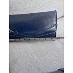 Vintage Sassy Navy Blue Small Purse Clutch Handbag Envelope W/ Bow 70's 80's Photo 2