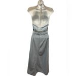 Universal Threads Universal Thread Halter Neck Denim Maxi Dress Pockets Light Wash Blue Sz 4 Photo 3