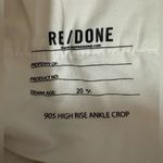 RE/DONE 90’s Originals High Waist Ankle Crop Jeans Vintage White Size 27 Photo 14