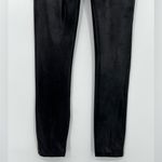 Spanx Faux Leather Leggings Shapewear High Waist Full Length Black Size Large Photo 10