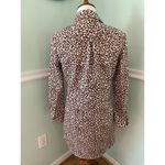 Diane Von Furstenberg  Dress 4 Brown White Collared Long Sleeve Cotton Photo 2