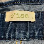 Lizard Thicket  large denim paper bag skirt new stretchy waist zip button closure Photo 4