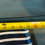 J.Crew Asymmetrical Striped Navy Blue, Cream & Light Blue Skirt | Size 6 Photo 6