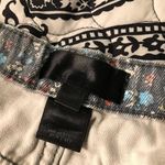 Iris Denim Floral Short Shorts Blue Flowers Casual Photo 2