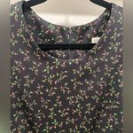 VTG 90s VOLTAGE Black & Pink Mini Floral Print Sleeveless Shift Dress Photo 14