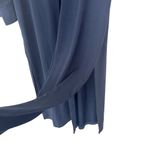 Chico's Navy Blue Button Front Long Line Shirt Cardigan Sz 16P Photo 3