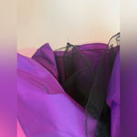 Vintage 80s Nadine Pink Velvet Tulle Prom Dress, Size 1 Photo 2