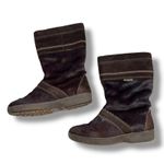 Vintage Tecnica Cow Hair Leather Winter Boots Italian Apres Scandia Brown Sz 37 Photo 1