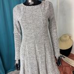 Dolan Left Coast Collection Dress Fit and Flare Long Sleeve Striped S Gray Photo 0
