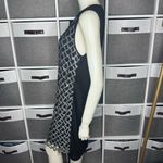 Diane Von Furstenberg DVF  Joylyn Embellished Sequin Shift Dress Black/Silver Siz Photo 10